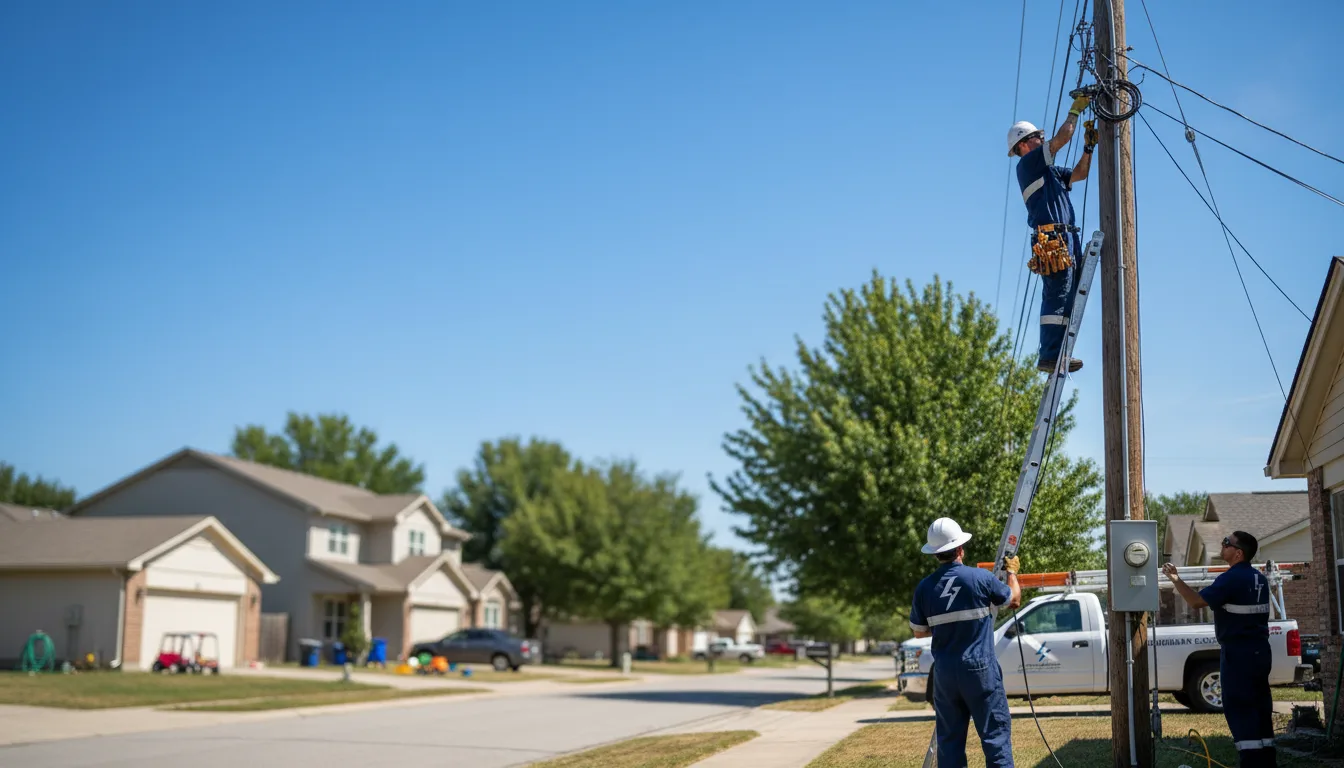 Residential electrician providing installation services in Cedarville, AR